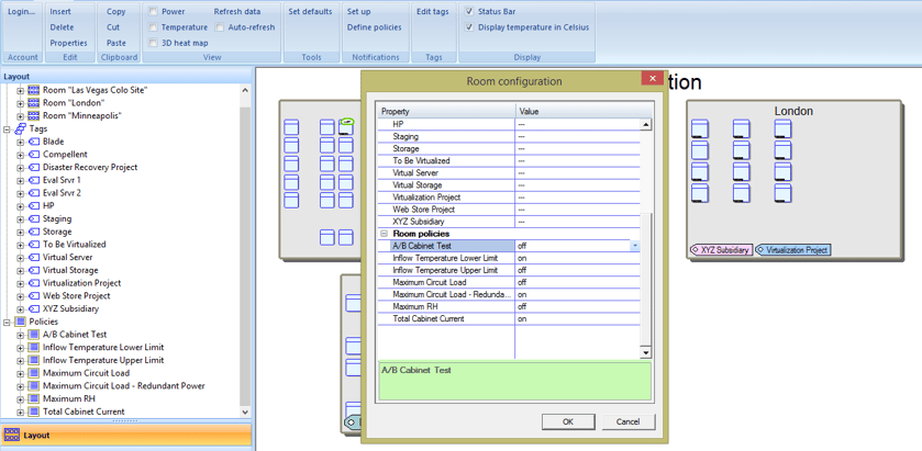 Set Policies by room