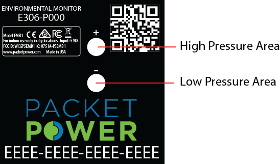 E306 differential pressure label