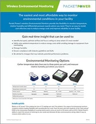 Packet Power Environmental Monitoring brochure