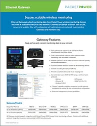 Packet Power Ethernet Gateway brochure