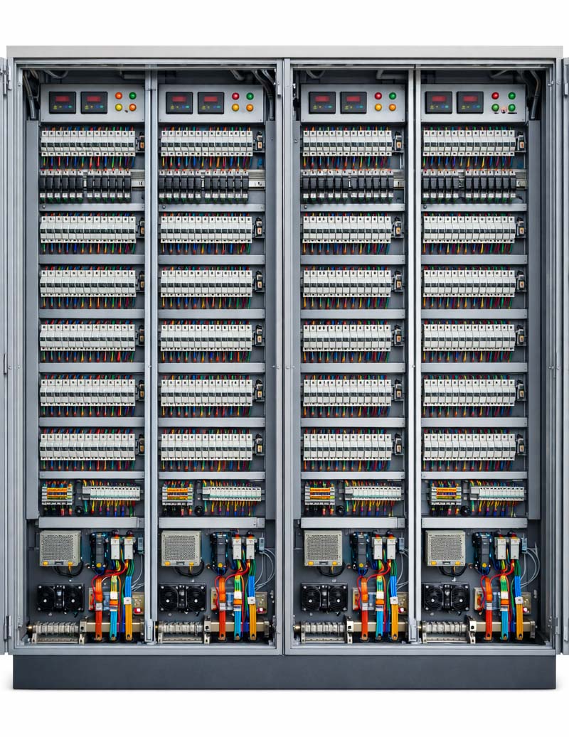 Enclosure Open Tall High-Density Wiring